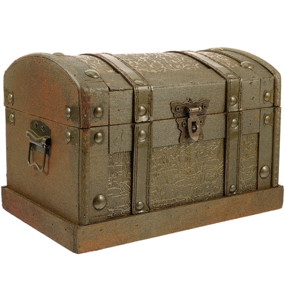 LOLIPPYY Metal Keepsake Box with Lock, Security Treasure Chest for Collectors, 1 Pack Storage Case