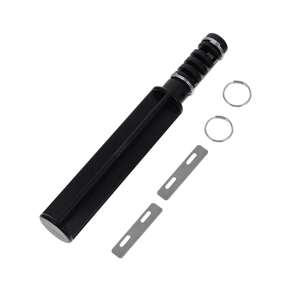 LOLIPPYY Leatherworking Tool Set with Rotary Wire Cutter, Black Stainless Steel, 1 Set for Crafting and Projects