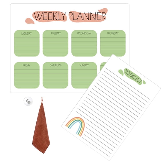 LOLIPPYY magnetic schedule plan board Rectangular Magnetic Schedule Board Assorted Color 1 Set