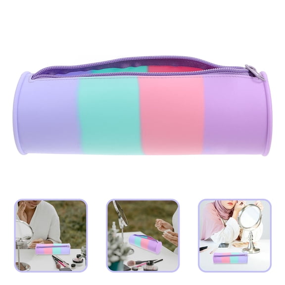 LOLIPPYY Silicone Makeup Brush Holder for Travel - and Portable Storage Case, 1 Pack