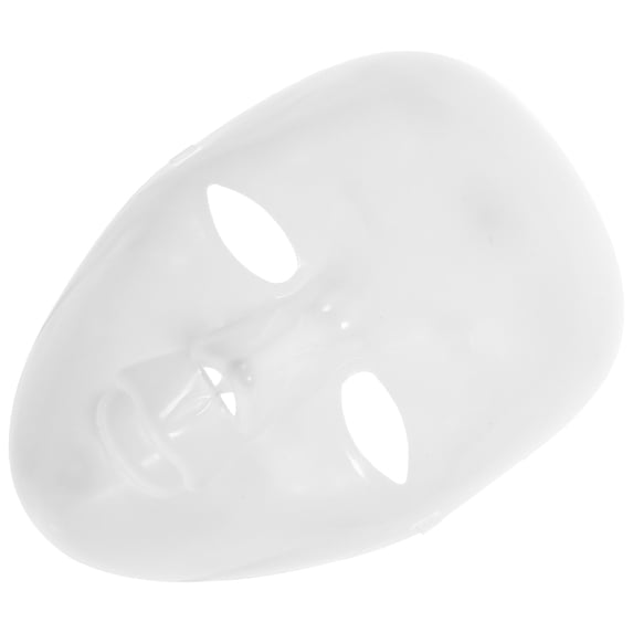 LOLIPPYY White Masquerade , 1 Set Plastic Blank Face for Painting, Costume Party, Arts and Crafts Projects Decor