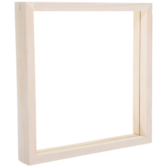 LOLIPPYY Paintable Beige Wood Picture Frame for Wall Mounting, Home Decor, 1 Piece, Art Display