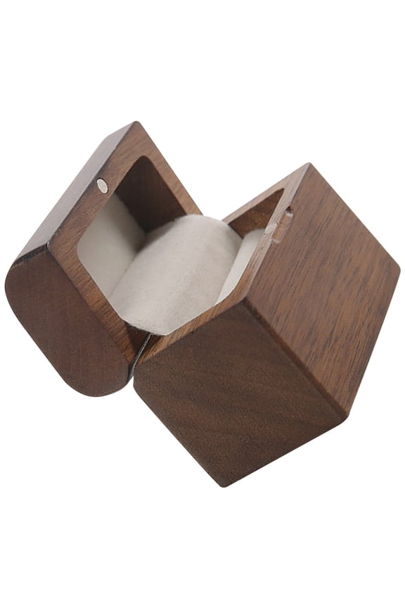 Light Brown Vintage Box Pendant Storage Case 1Pc Scratch Organizer