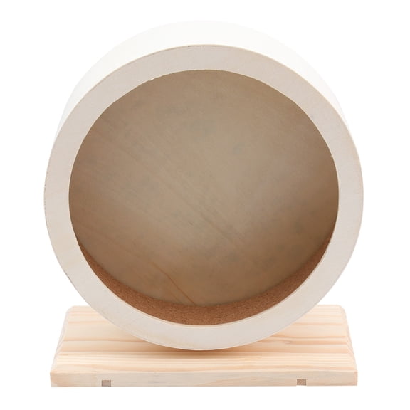 LOLIPPYY pet exercise wheel wooden beige for pet rats 1Pcs