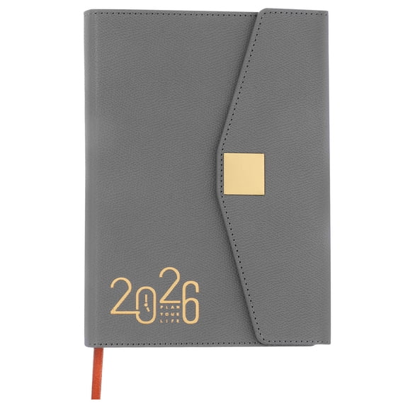 LOLIPPYY portable academic planner Daily Planner Grey Paper for Travel Minimalist 1Pcs