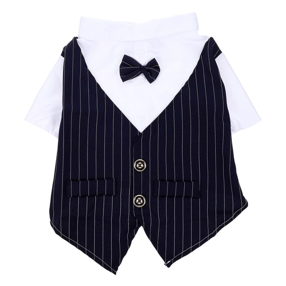 LOLIPPYY tuxedo for dog Pet Costume Navy Polyester Costume for Wedding 1Pcs