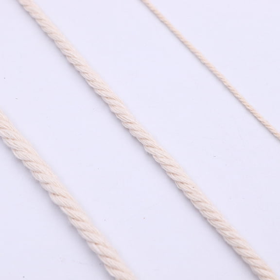 LOLIPPYY Beige Jute Twine Rope for DIY Hanging Binding Gardening and Decorative Purposes