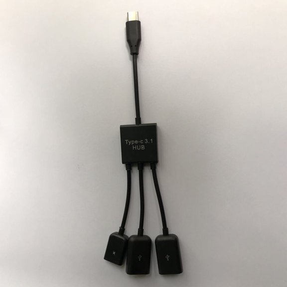 LOLIPPYY usb extender hub USB Type C Hub Black Plastic OTG Host Function for Travel 1Pcs