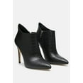 thumbnail image 1 of LOLITA Woven Texture Stiletto Boot in Black, 1 of 1