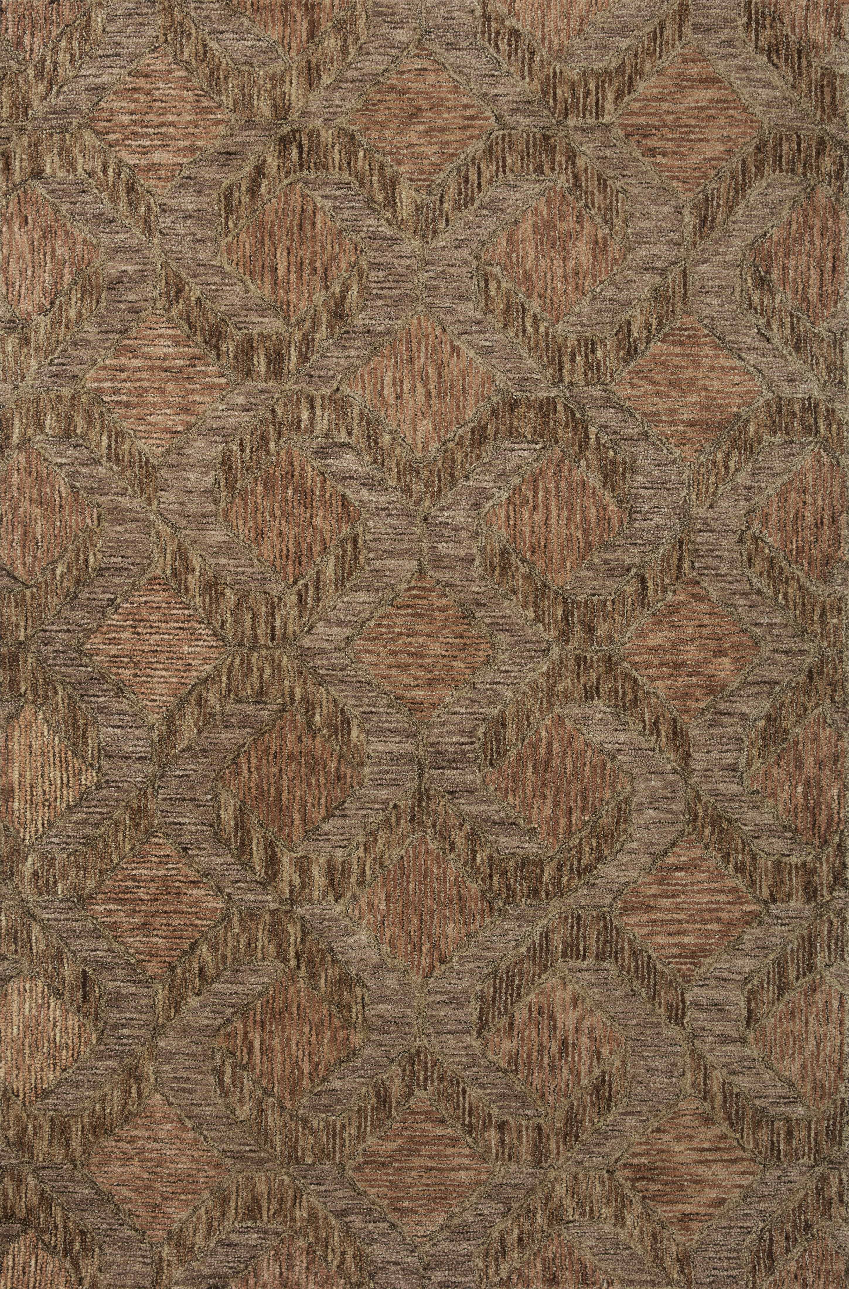 Loloi Varena Rust / Bark 18" x 18" Sample Rug