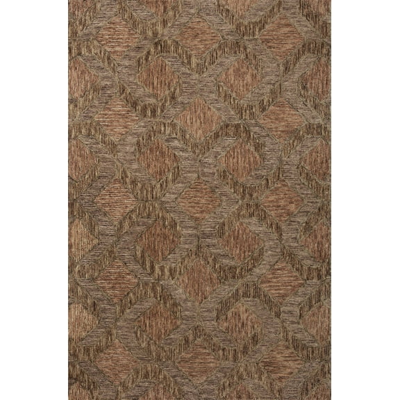 Loloi Varena Rust / Bark 18" x 18" Sample Rug
