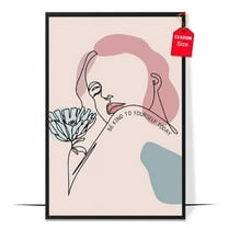 LOLUIS Be Kind To Yourself Today Poster, Mental Health Quote Poster, Positive Inspirational Quote Wall Art Decor (Unframed 11"x17")