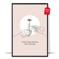thumbnail image 1 of LOLUIS Everything Happens For A Reason Poster, Mental Health Poster, Positive Inspirational Quote Print Wall Art Decor (Unframed 24"x36"), 1 of 7