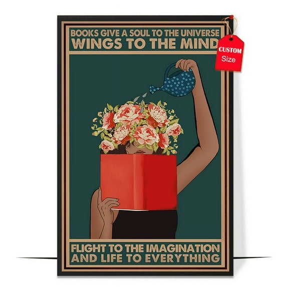 LOLUIS It's A Good Day To Read A Book Poster, Reading Books Poster, Vintage Mental Health Awareness Posters, Therapy Counseling Wall Art Home Office Decor DS6