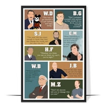 LOLUIS Iconic Businessman Poster, Motivational Wall Art, Inspirational Entrepreneur Quotes Wall Decor for Office (Motivational Iconic Entrepreneur, Unframed 8"x12")