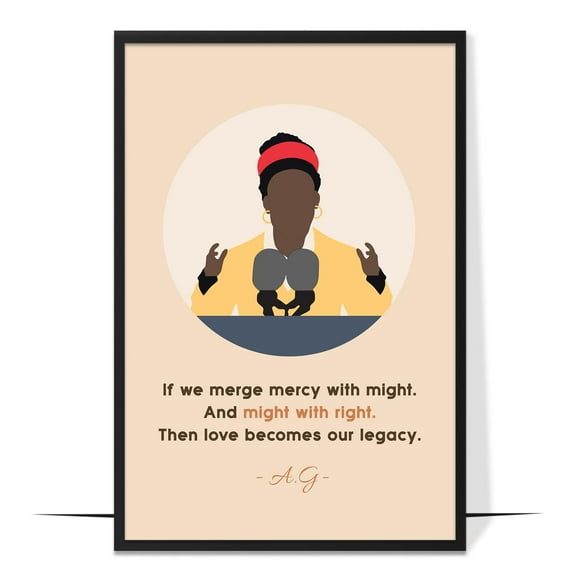 LOLUIS Inspirational Quotes Wall Art, Empowered Women Art Print Decor Gifts for Home Office Classroom, Feminist Poster (DES 2, Unframed 16"x24")