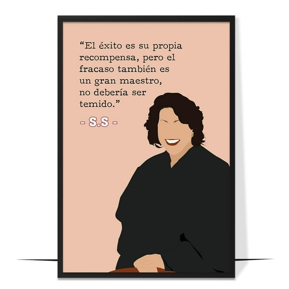 LOLUIS Inspirational Quotes Wall Art, Hispanic Leaders Art Print Decor Gifts for Home Office Classroom, Latino Leaders Poster (Spanish version, Unframed 24"x36")