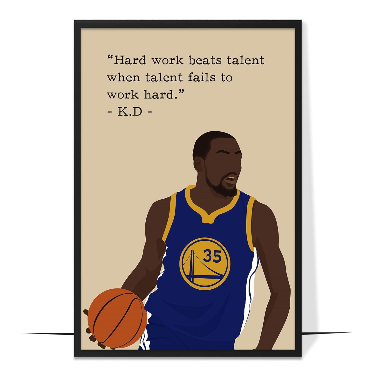 LOLUIS Inspirational Quotes Wall Art, Sports Motivational Art Print Decor  Gifts for Home Office, Basketball Superstar Poster (Unframed 8\, image size:1500x1500