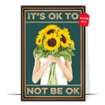 thumbnail image 1 of LOLUIS It’s Ok To Not Be Ok Poster, Vintage Mental Health Awareness Posters, Therapy Counseling Wall Art Home Office Decor DS1, 1 of 7