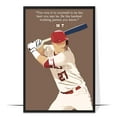 thumbnail image 1 of LOLUIS Motivational Wall Art, Sport Inspiring Quotes Art Print Decor Gifts for Home Office, Famous Baseball Athletes Poster (Unframed 8"x12"), 1 of 5