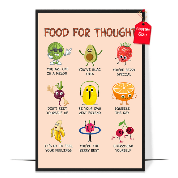 LOLUIS Positivity Affirmations Poster, Boho Mental Health Posters for Office School Psychologists (Unframed 16"x24")