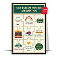 thumbnail image 1 of LOLUIS Self-Esteem Positive Affirmations Poster, Mental Health Posters, Self-Esteem Posters for Kids Teens DS8 (Unframed 16"x24"), 1 of 7