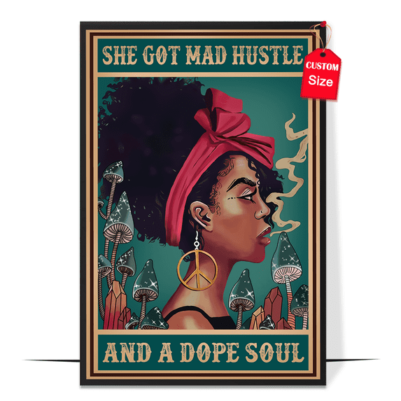 LOLUIS Stay Trippy Little Hippie Poster, Vintage Mental Health Awareness Posters, Therapy Counseling Wall Art Home Office Decor DS2 (Unframed 24"x36")