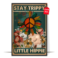 thumbnail image 1 of LOLUIS Stay Trippy Little Hippie Poster, Vintage Mental Health Awareness Posters, Therapy Counseling Wall Art Home Office Decor DS3 (Unframed 11"x17"), 1 of 7