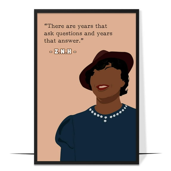 LOLUIS Inspirational Quotes Wall Art, Motivational Famous Authors Literary Quotes Prints Decor, Black Author Poster (Unframed 11"x17")