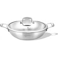 thumbnail image 1 of LOLYKITCH Tri-ply Stainless Steel Stir Fry Wok Pan with Lid,10 inch Induction Wok,Dishwasher and Oven Safe., 1 of 7