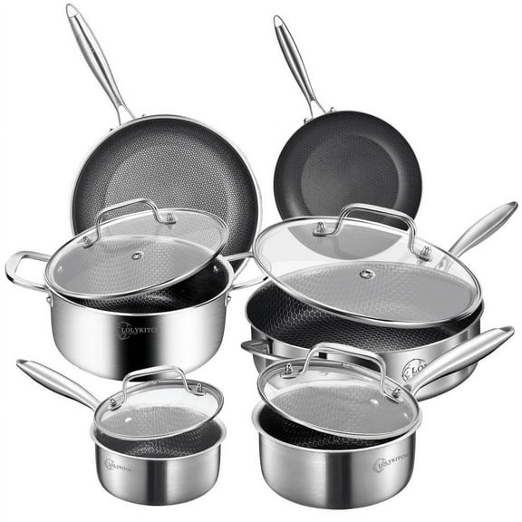 Mainstays Stainless Steel Cookware Set