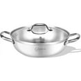 thumbnail image 1 of LOLYKITCH Tri-ply Stainless Steel Sauté Pan with Lid,13 inch Everyday Pan,Kadhai,Induction Cooking Pot,Dishwasher and Oven Safe,5QT., 1 of 7