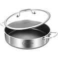 thumbnail image 1 of LOLYKITCH Tri-ply Stainless Steel Hybrid Non-Stick 6QT Sauté Pan with Lid,12 inch Jumbo Cooker,Induction Cooking Pot,Dishwasher and Oven Safe., 1 of 7