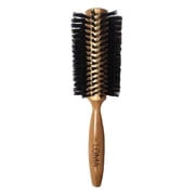LOMA Bamboo Round Hair Brush, Soft Bristles for Volume, Shine, Blow-Dry Styling
