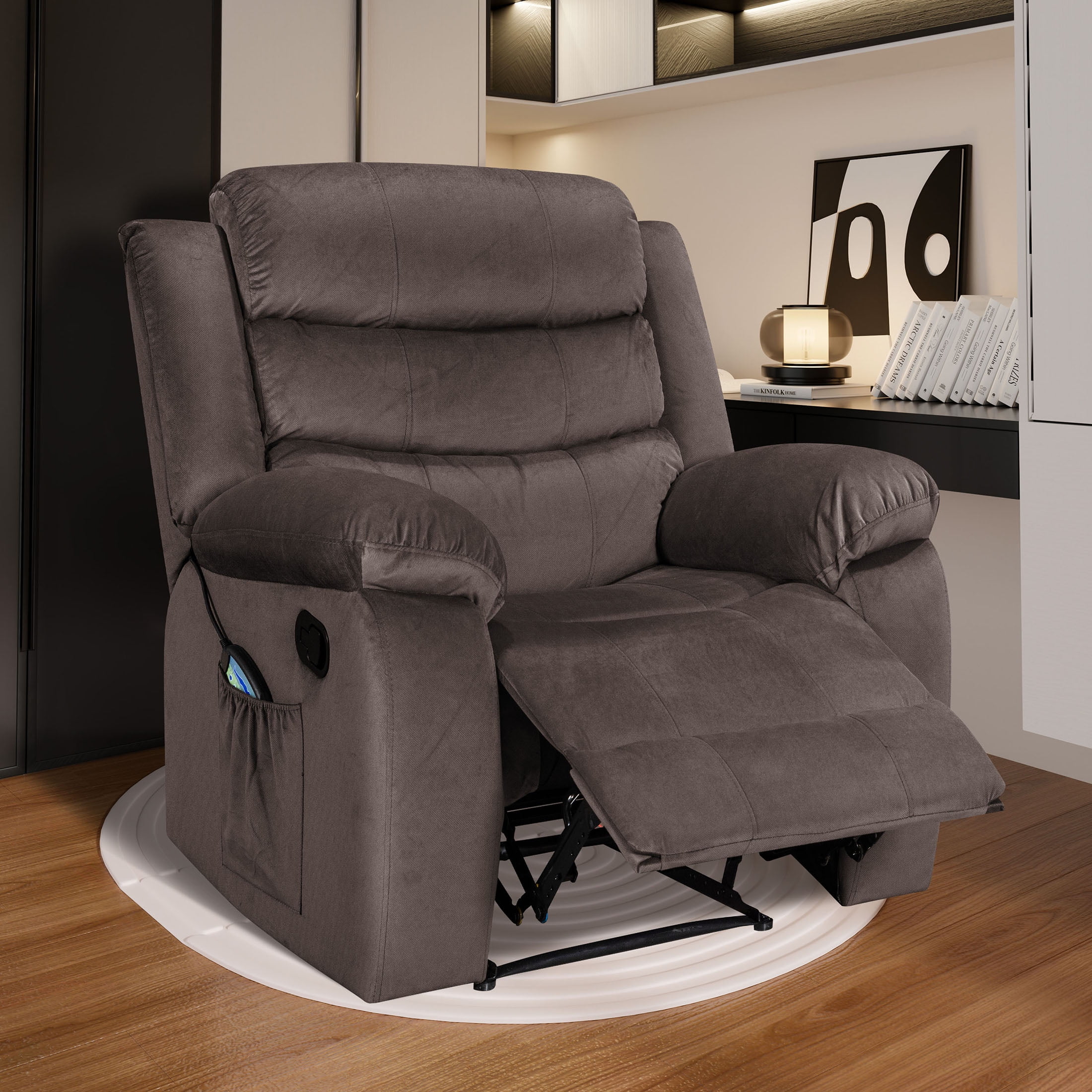 LOMAN KEVER Massage Heated Recliner Chair, 35" Width Recliner Sofa