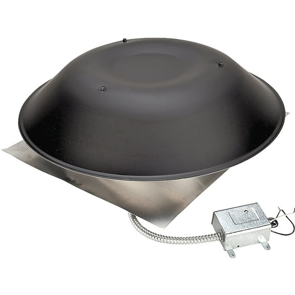 LOMANCO LomanCool 2000B Standard Power Vent, 120 V, Aluminum, Black