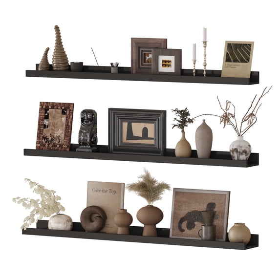 LOMANTOWN 5.7” x 24” 3-Tier Floating Shelves (Set of 3 Count)