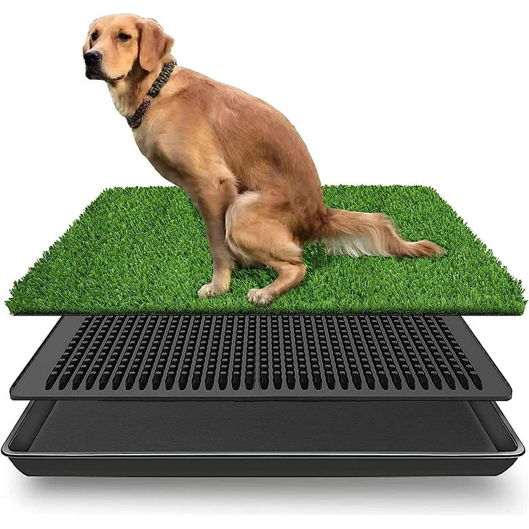 LOMANTOWN Indoor Pet Toilet Training Mat, Artificial Grass Dog