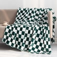 thumbnail image 1 of LOMAO Buffalo Check Fleece Throw Blanket Soft Checkered Plaid Blankets Cozy Lightweight Flannel Blanket for Couch Chair Bed(Green,51"x63"), 1 of 8