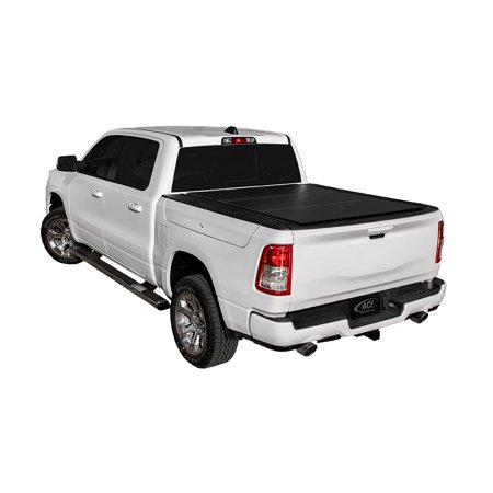 LOMAX 2019-2024 Fits Dodge Ram 1500 5' 7" Box Matte Black Single Tonneau Cover B1040059