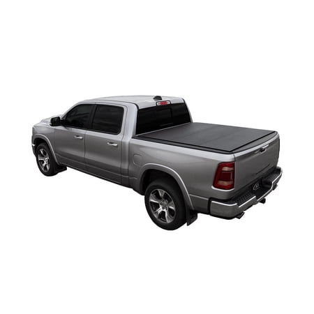 LOMAX 2019-2024 Fits Dodge Ram 1500 5' 7" Box except Multifunction Tailgate Black Urethane Single Tonneau Cover B3040039