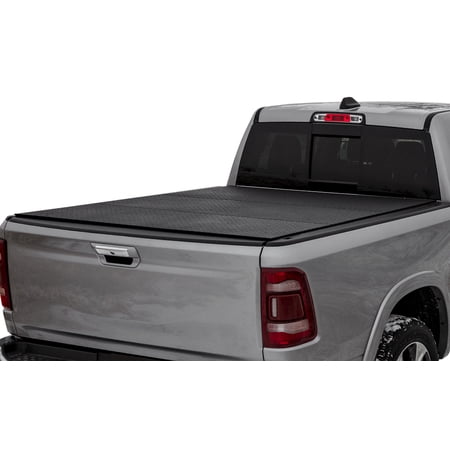 LOMAX 2019-2024 Fits Dodge Ram 1500 6' 4" Box except Multifunction Tailgate Diamond Plate Split Tonneau Cover B0040049