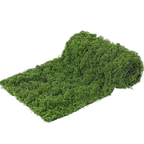 LOMOHOO 12 x 71 Inch Dark Green Artificial Moss Mat Fake Moss Roll with Non-Woven Backing Cuttable Faux Moss for Wall Wedding Garden Decor
