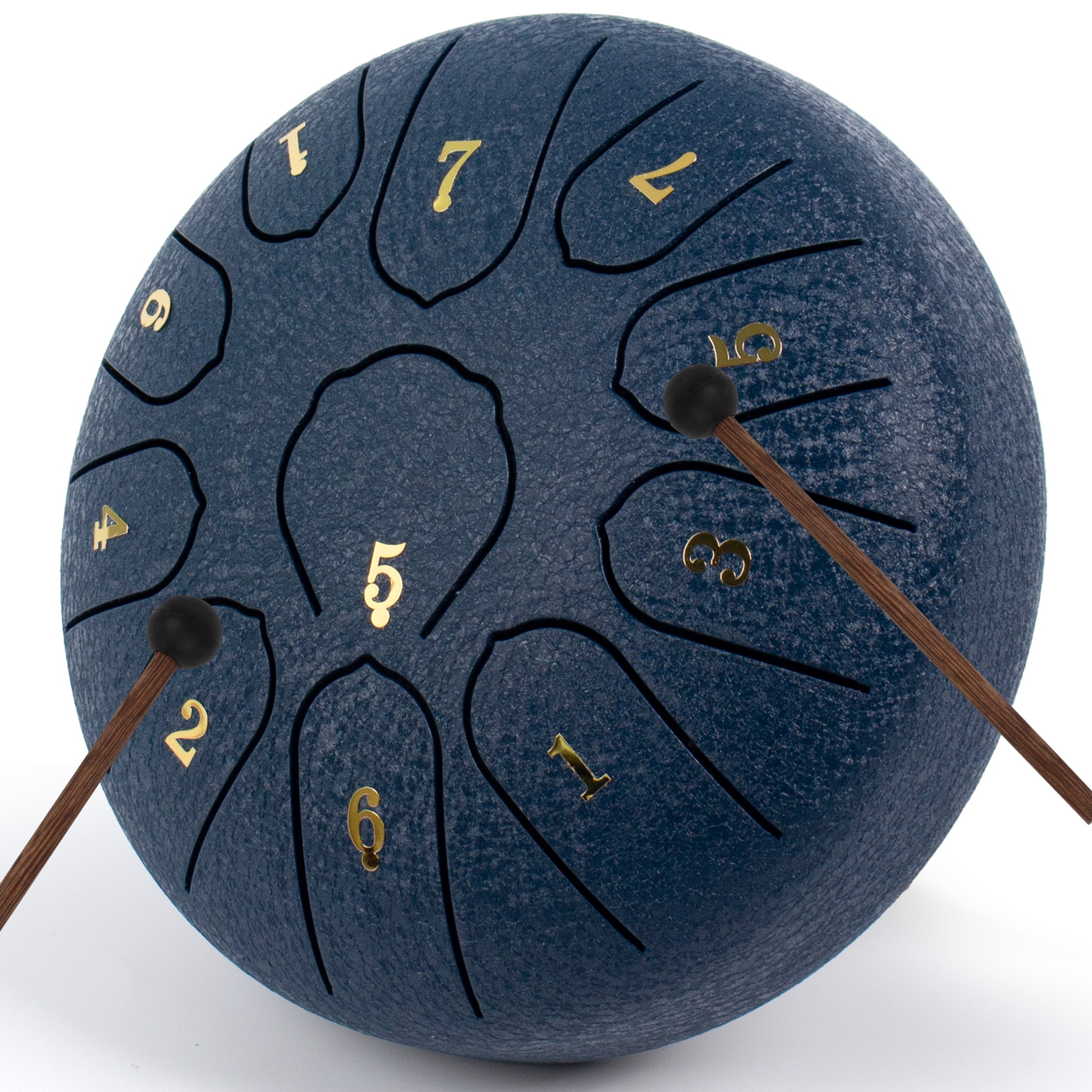 LOMUTY Steel Tongue Drum 6 Inch 11 Notes (Navy)