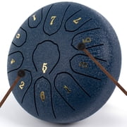 LOMUTY Steel Tongue Drum 6 Inch 11 Notes Navy