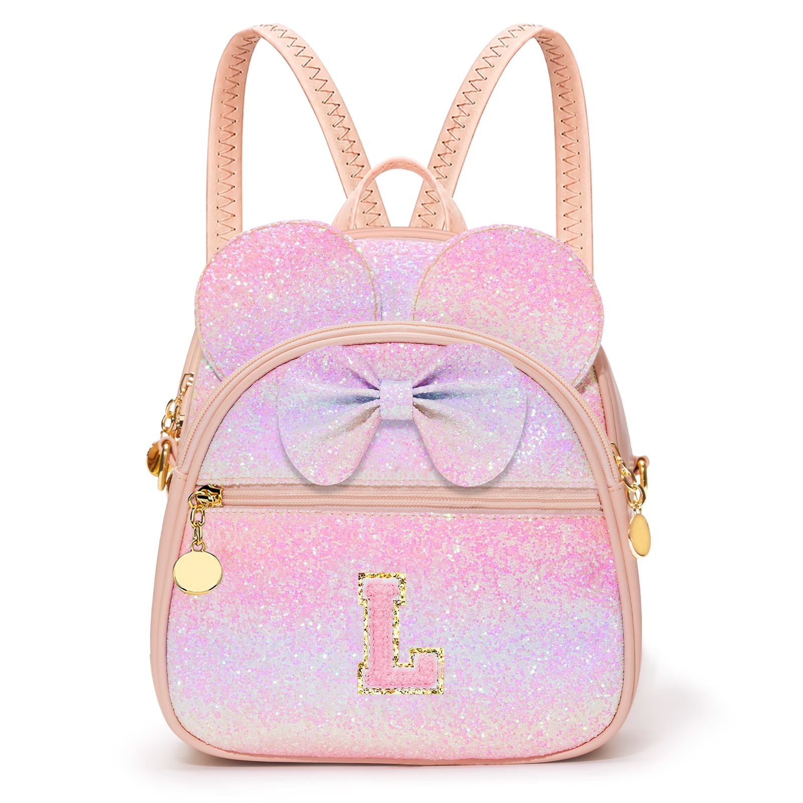 Backpack Essentials Girl LOMYOLO Birthday Gifts for Girls Initial Mini Kids Backpack Girls ...
