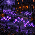 thumbnail image 1 of LOMYOLO Halloween Solar Eyeball Lights Outdoor, 2 Pack 12 LED Scary Swaying Eye Landscape Path Lights Waterproof Solar Garden Lights for Yard Lawn Walkway Patio Halloween Decorations Party Decor, 1 of 8