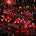 thumbnail image 1 of LOMYOLO Halloween Solar Eyeball Lights Outdoor, 2 Pack 12 LED Scary Swaying Eye Landscape Path Lights Waterproof Solar Garden Lights for Yard Lawn Walkway Patio Halloween Decorations Party Decor, 1 of 8