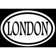 LONDON 6 STICKER DECAL OVAL ENGLAND BIG BEN OLYMPICS LOVE BLAIR ENGLISH *C604*