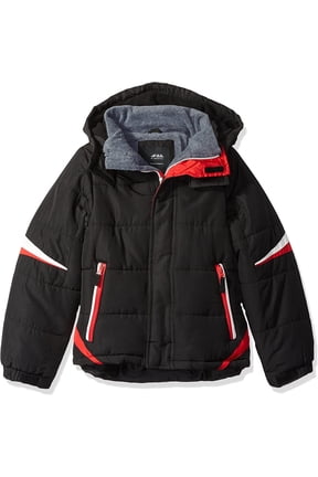 Boys 8-20 Active Puffer Winter Jacket (Black 14/16)